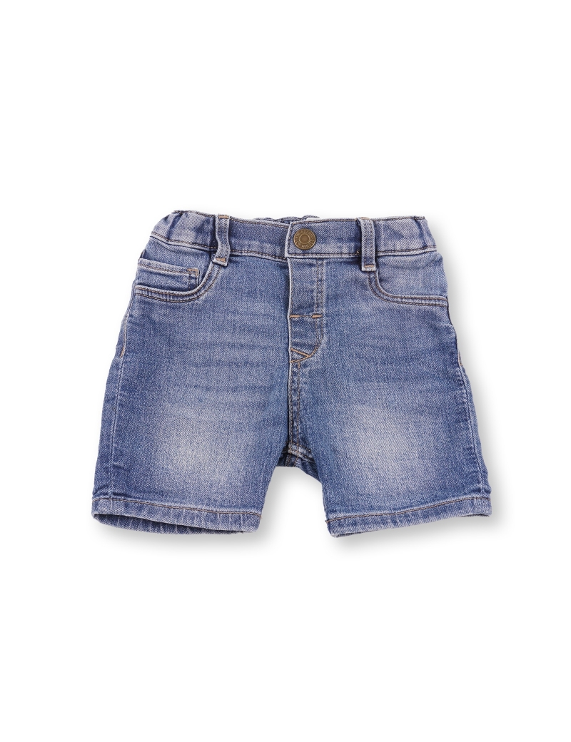 H&M DENIM Short en jean bleu style d\u00e9contract\u00e9 Mode Shorts en jean Pantalons courts 